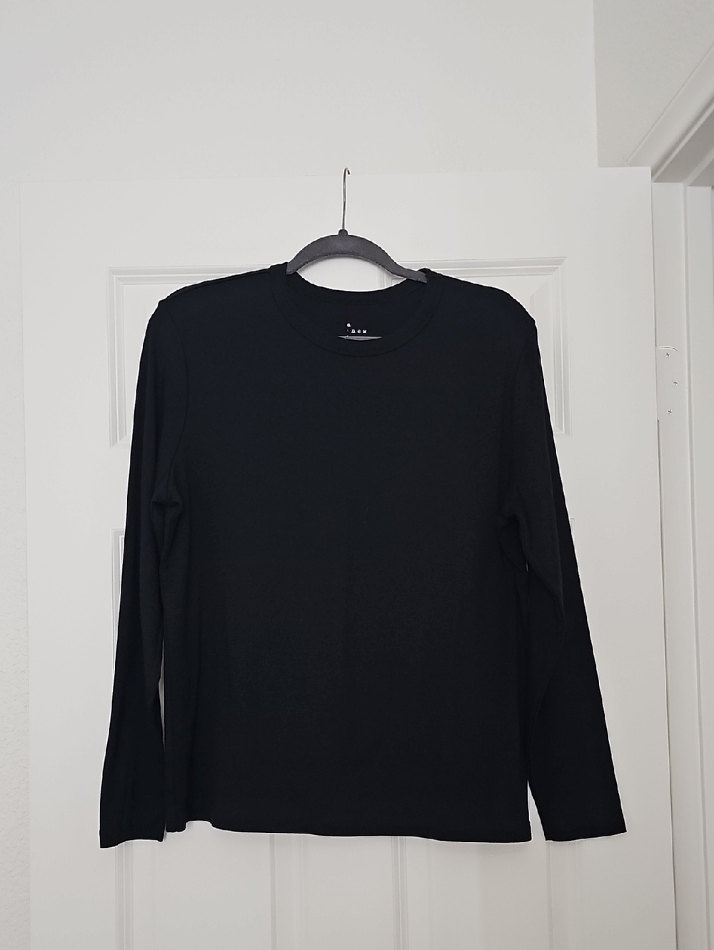 A New Day Women's Black Long Sleeve Crewneck Tee Size XXL